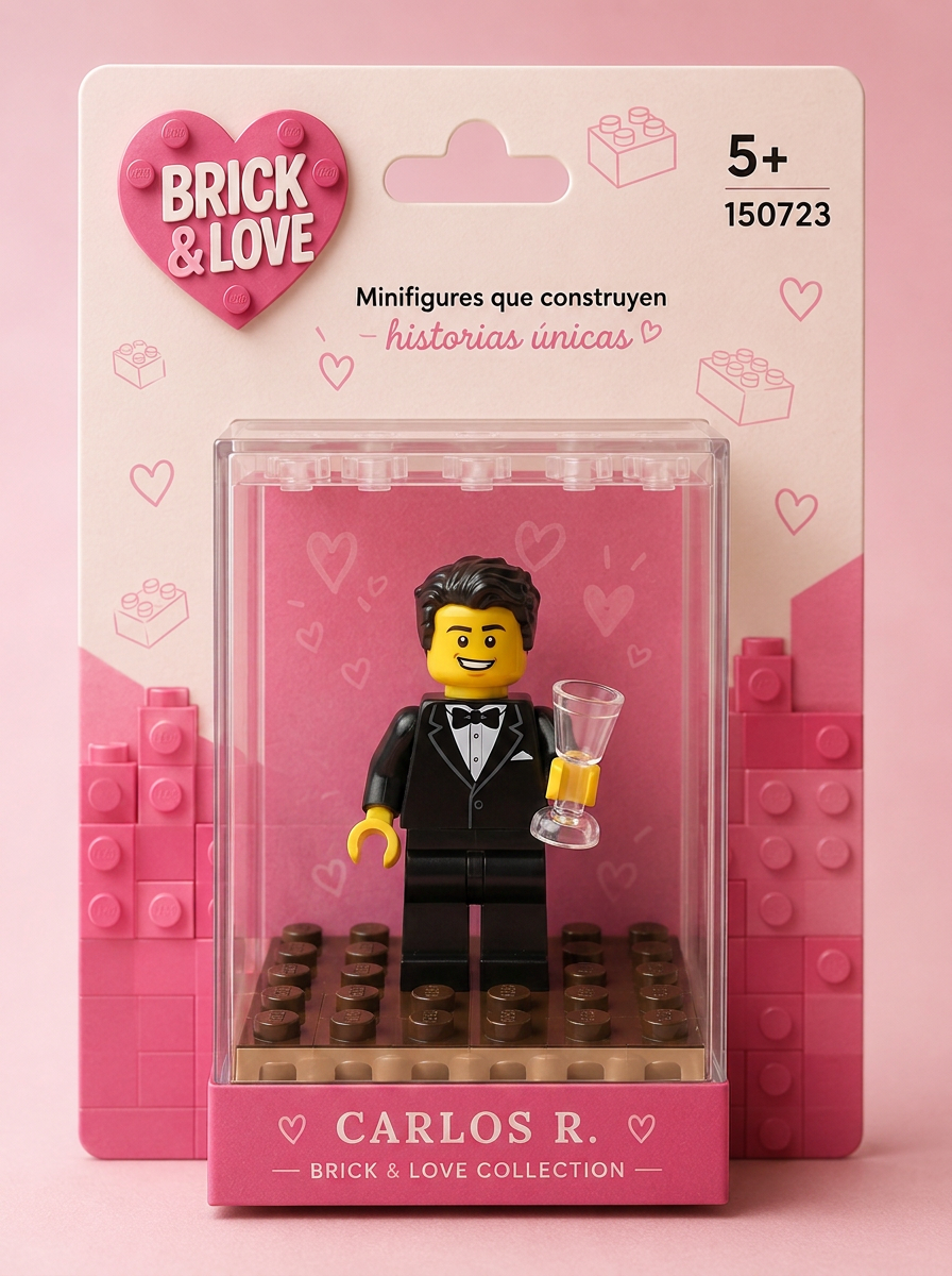 Edición novio Brick & Love con esmoquin